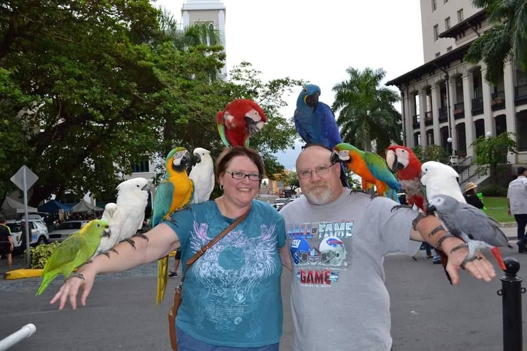 AvianShowcase founders at the El Paso avian rescue sanctuary